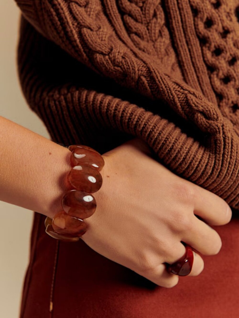 Amandine Bracelet by Sezane in Honey